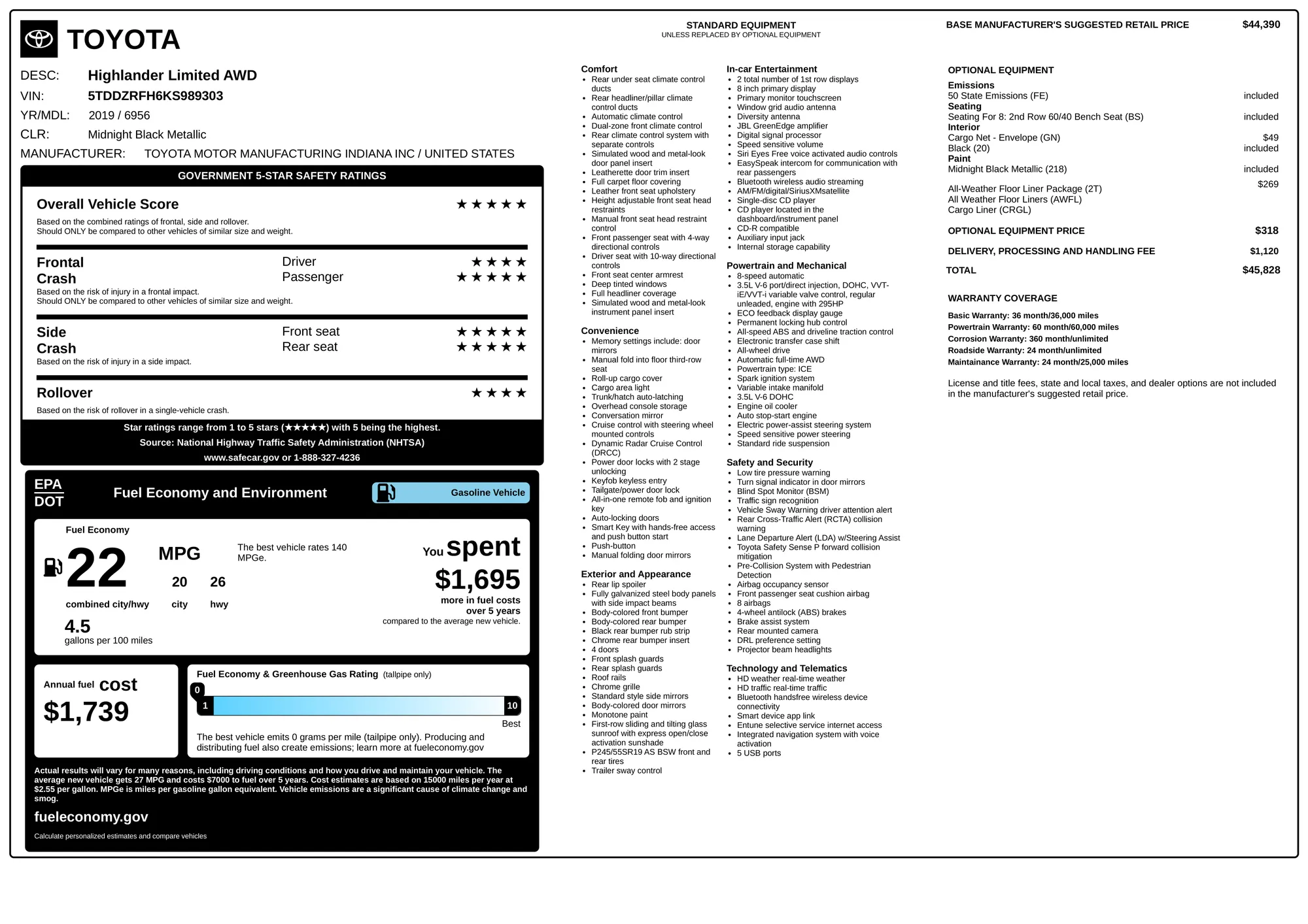 Professional Window Sticker Example